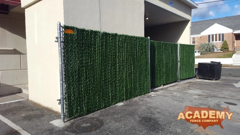 Chain Link Fence with Privacy Slats, Union County, NJ