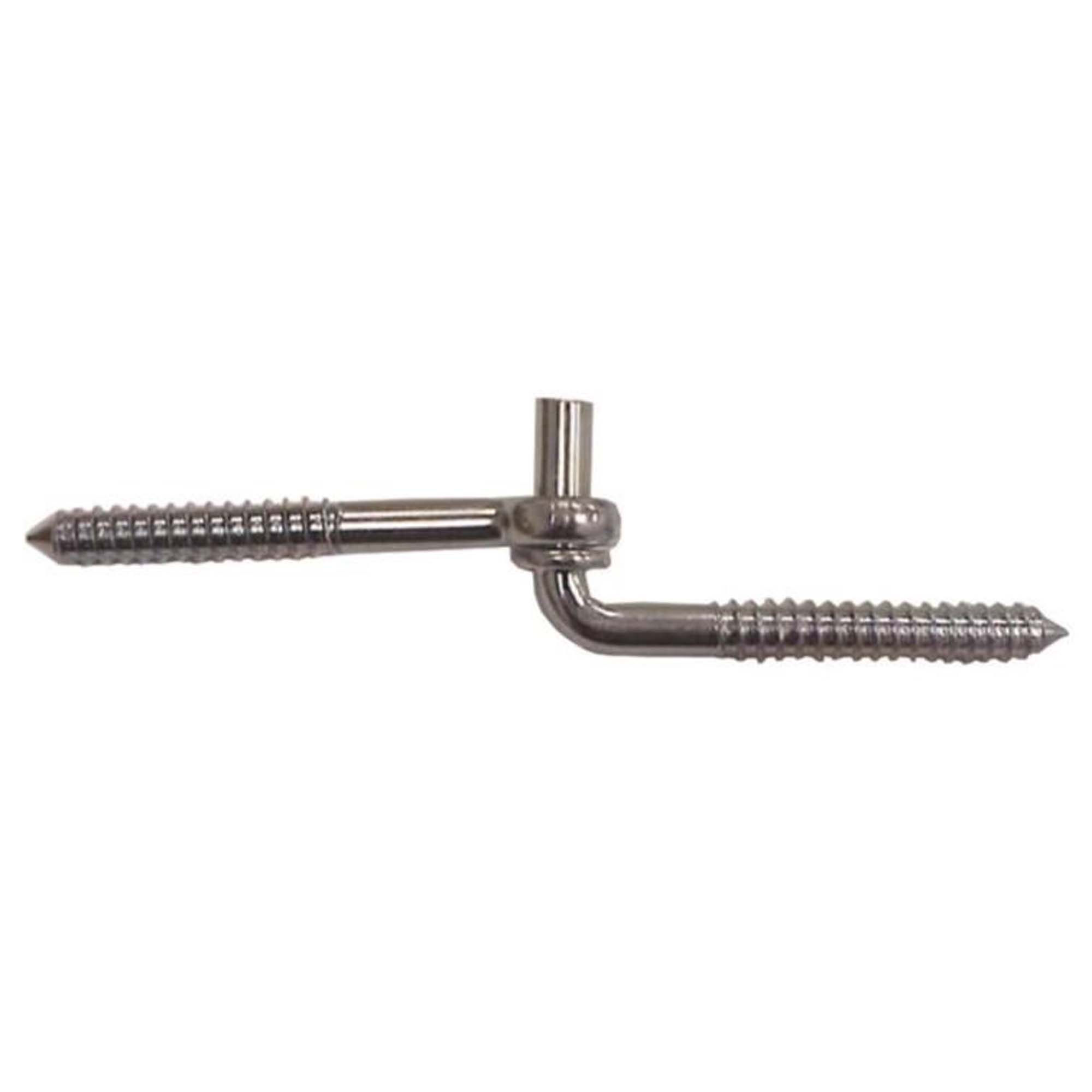 Screw Hook and Eye Hinges - 2pcs 5/8" x 5"