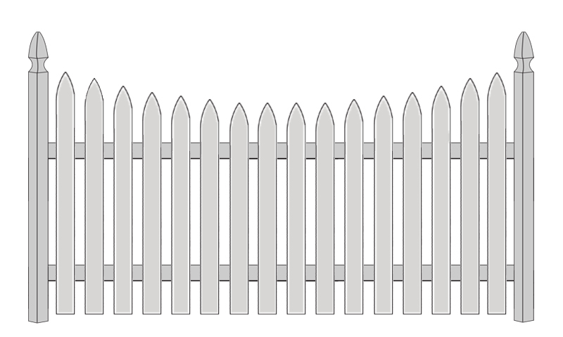 Concave Gothic Point 2-1/2in